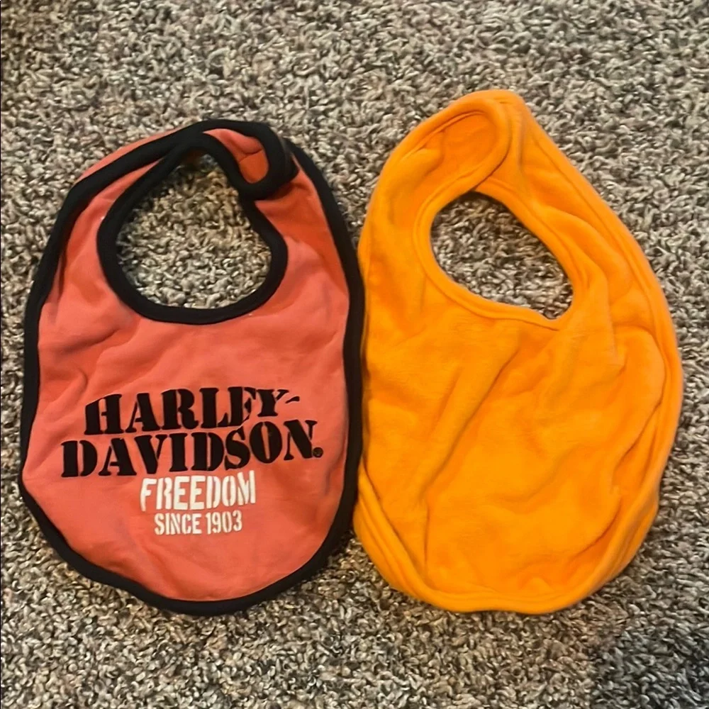 Harley-Davidson Kids' Orange and Red Bib Set